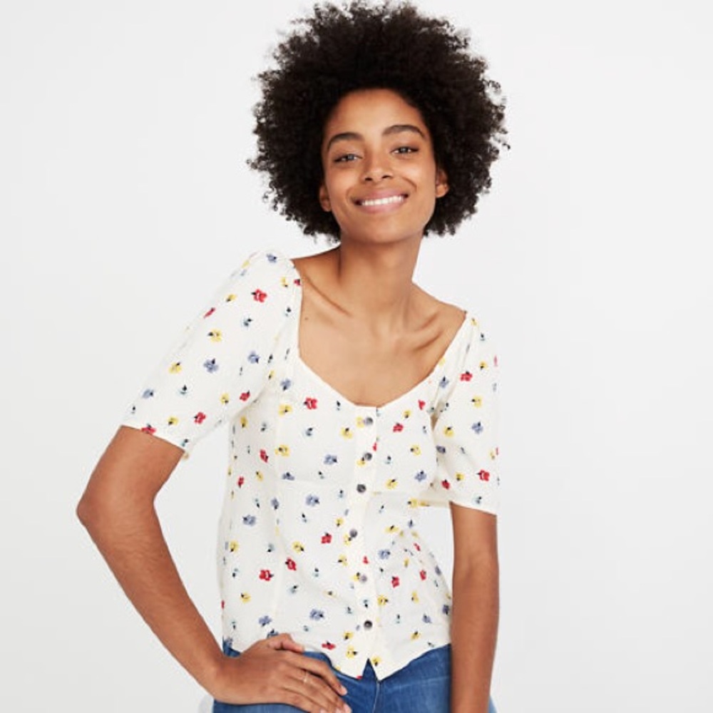 (Madewell) Seamed Button-Down Shirt